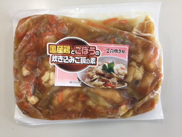 国産鶏とごぼうの炊き込みご飯の素