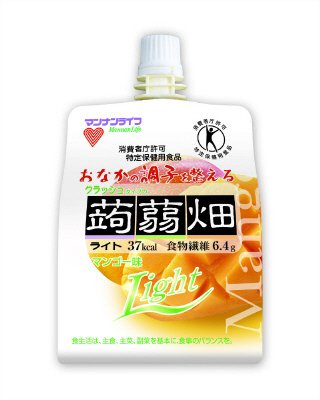 クラッシュタイプの蒟蒻畑ライトマンゴー味