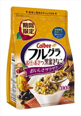 フルグラお豆とおさつ黒蜜きなこ味
