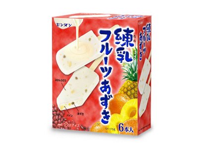 練乳フルーツあずき