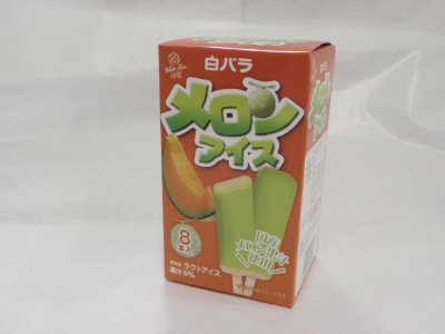 白バラメロンアイス