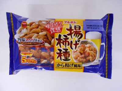 揚げ柿種から揚げ風味5パック