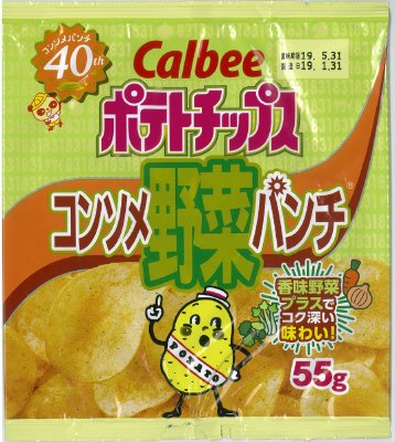 ポテトチップスコンソメ野菜パンチ