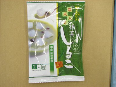 寒天入り冷やし抹茶しるこ