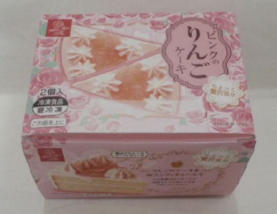 ピンクのりんごケーキ