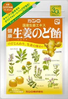健康生姜のど飴