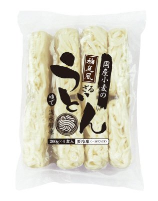 国産小麦の稲庭風ざるうどん（流水解凍）