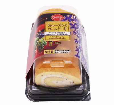 ラムレーズンのロールケーキ