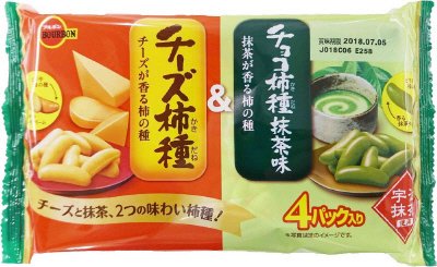 チーズ柿種＆チョコ柿種抹茶味