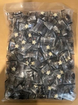 ２層の星チョコ（ミルク＆ホワイト）　５Ｌバッグ