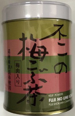 不二の梅こぶ茶缶入