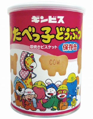 たべっ子どうぶつ厚焼きビスケット保存缶