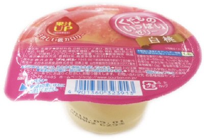 くだものいっぱいゼリー白桃