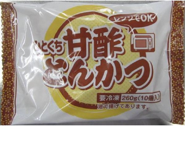 レンジでＯＫ　ひとくち甘酢とんかつ