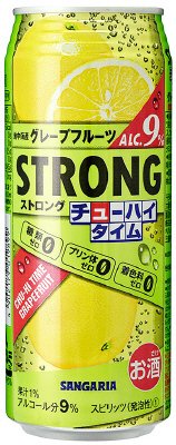 ストロングチューハイタイムゼログレープフルーツ　４９０ｍｌ缶