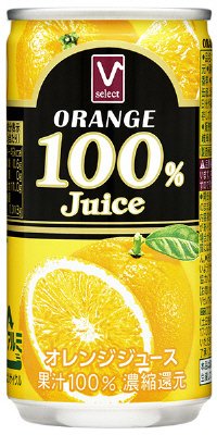 １００％果汁オレンジジュース１９０ｇ缶