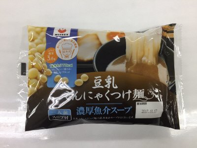 豆乳こんにゃくつけ麺（濃厚魚介スープ）