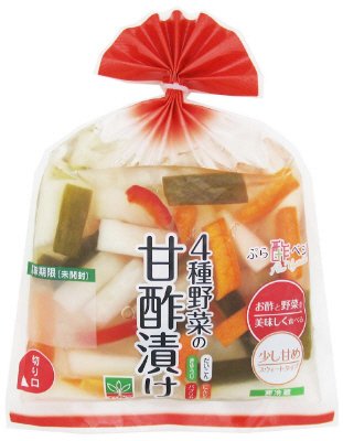 ぷら酢ベジ　4種野菜甘酢漬け