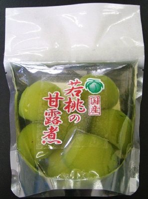 国産　若桃の甘露煮