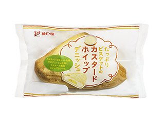 たっぷりビスケットのカスタードホイップデニッシュ