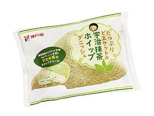 たっぷりビスケットの宇治抹茶ホイップデニッシュ