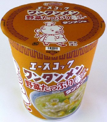 タテロング　野菜たっぷりワンタンメン　タンメン味