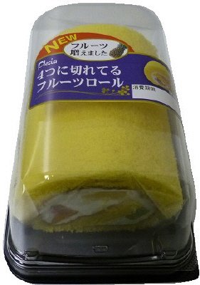 ４つに切れてるフルーツロール