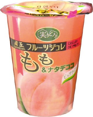 実りごろフルーツジュレ　もも＆ナタデココ
