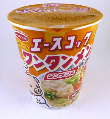 タテ型　ワンタンメン　タンメン味