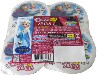 ４個パックフルじぇらグレープ（アナと雪の女王）