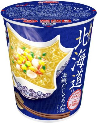 美味列島　北海道　海鮮だしとろみ塩ラーメン