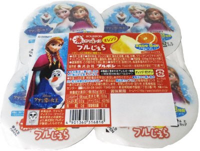 ４個パックフルじぇらオレンジ(アナと雪の女王)
