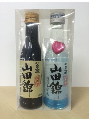 黒松白鹿１８０ｍｌ特純・特本山田錦２本飲みくらべセットチョコレート付