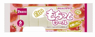 白いもちっとロール　女峰いちご６個入