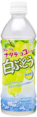 つぶつぶナタデココ入り白ぶどう５００ｍｌPET