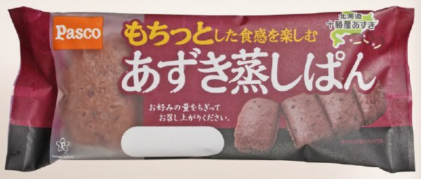 もちっとした食感を楽しむあずき蒸しぱん