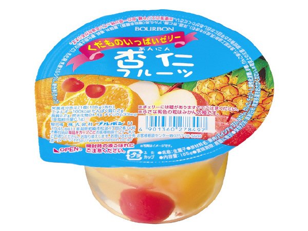 くだものいっぱいゼリー杏仁フルーツ