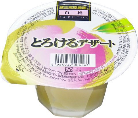 とろけるデザート　白桃