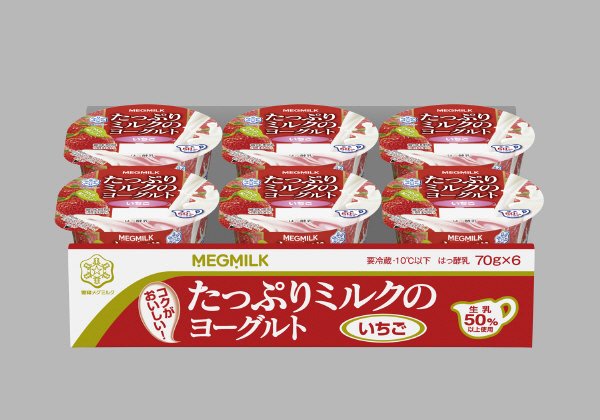 たっぷりミルクのヨーグルトいちご