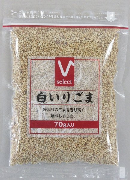 Vセレクト白いりごま70ｇ