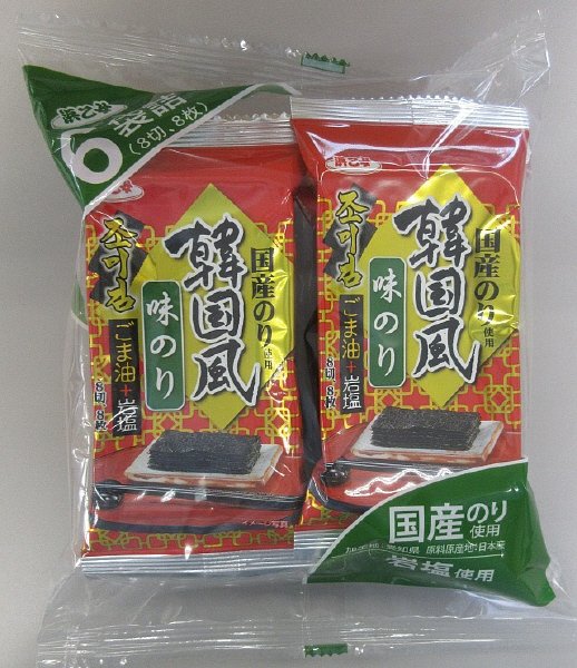 韓国風味付のり6P