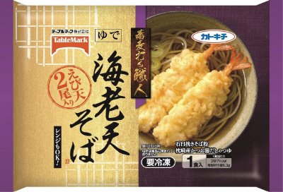 蕎麦打ち職人海老天そば２尾入