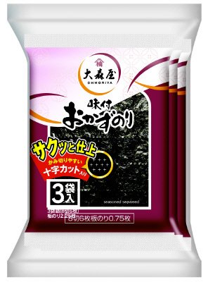 おかずのり3袋　サクッと仕上
