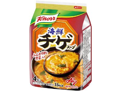 「クノール　海鮮チゲスープ」４食入袋
