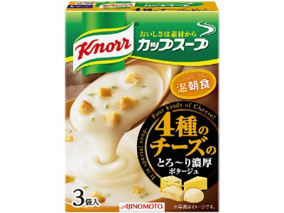 「クノール　カップスープ」４種のチーズのとろ～り濃厚ポタージュ（３袋入）