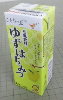 豆乳飲料　ゆずはちみつ