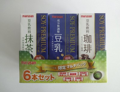 ソイプレミアムひとつ上の豆乳限定マルチパック
