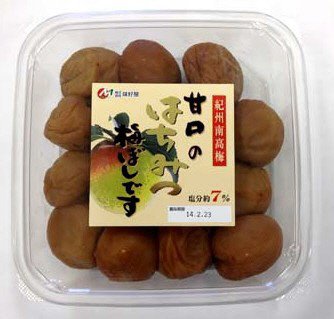 紀州南高梅甘口のはちみつ梅ぼしです