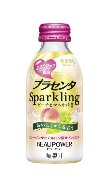 プラセンタスパークリング　ピーチ＆マスカット風味