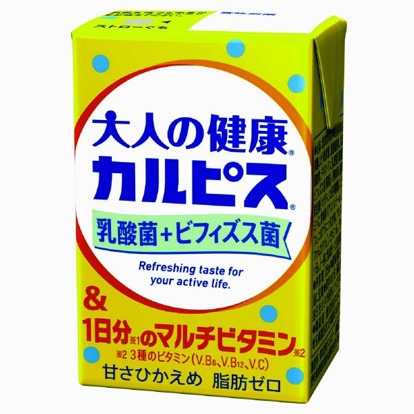 「大人の健康・カルピス」乳酸菌＋ビフィズス菌＆1日分のマルチビタミン